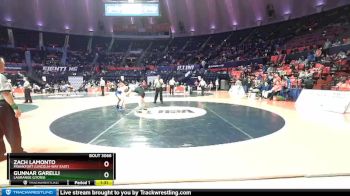 3A 160 lbs Champ. Round 1 - Zach LaMonto, Frankfort (Lincoln-Way East) vs Gunnar Garelli, LaGrange (Lyons)