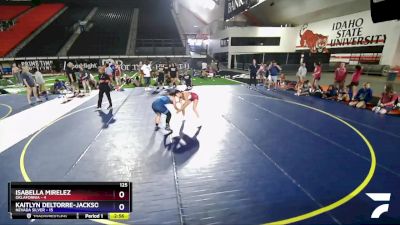 125 lbs Finals (2 Team) - KAITLYN DELTORRE-JACKSON, Nevada SILVER vs Isabella Mirelez, Oklafornia