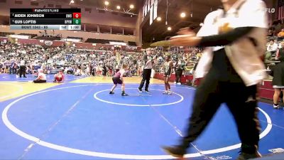 85 lbs Semifinal - Gus Loftis, Benton Parks Youth Wrestling vs Aiden Johnson, Bentonville Wrestling Club