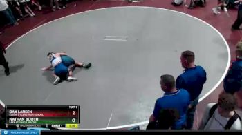 132 lbs Cons. Round 1 - Nathan Booth, Lake City High School vs Dax Larsen, Coeur D`Alene High School