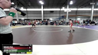 75 lbs Cons. Round 5 - Bruno Piva, Challis Black Hearts vs Derek Gutierrez, Bulldog Wrestling Club