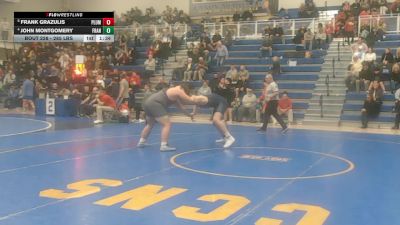 285 lbs Quarterfinal - Frank Grazulis, Plum vs John Montgomery, Franklin Regional