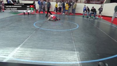 60_B lbs 7th Place - Victor Pleskovich, Fort Cherry vs Lane Taubert, Corry