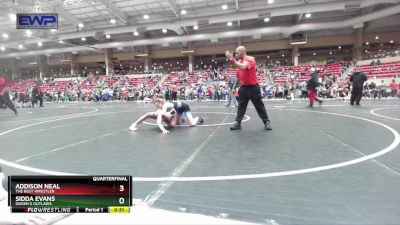 95 lbs Quarterfinal - Sidda Evans, Ogden`s Outlaws vs Addison Neal, The Best Wrestler