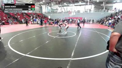 118 lbs 3rd Place Match - Derek Nunez, Ysleta Middle vs Matthew Rodriguez, Riverside Middle