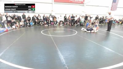 95 lbs Round Robin 2 - Hudson Barch, Donahue W.A.-Yth vs Logan Craft, Ares Black-Yth