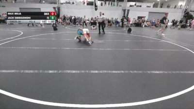106 lbs Finals (8 Team) - Max Milia, Grit Mat Club Red vs Jack Obiedzinski, Frost Gang