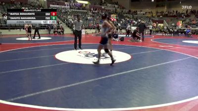 4A 113 lbs Cons. Semi - Matua Benavente, GRAVETTE HIGH SCHOOL vs Takuto Nakamura, Pulaski Academy High School