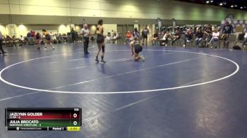 110 lbs Round 7 (8 Team) - Jazlynn Golder, CLAW vs Julia Brocato, Hernando Wrestling