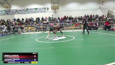 103 lbs Quarterfinal - Jenelle Gozun, Mt. San Antonio College vs Luciana Frazao, Palomar College