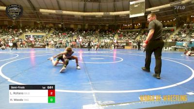 68 lbs Semifinal - Lilly Rollans, GOLDRUSH Academy vs Heavyn Woods, Takedown Elite