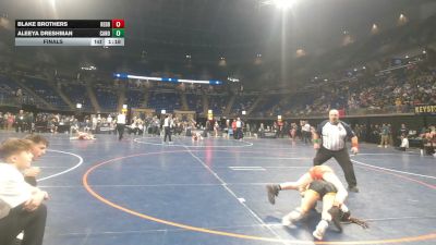 90 lbs Final - Blake Brothers, Redbank Valley vs Aleeya Dreshman, Canon-McMillan