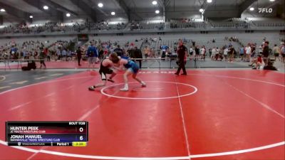 150 lbs Cons. Round 2 - Hunter Peek, JC Youth Wrestling Club vs Jonah Manuel, Waynesville Tigers Wrestling Club