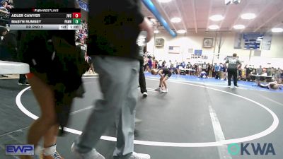 51 lbs Rr Rnd 2 - Masyn Rumsey, Pawhuska Elks Takedown vs Adler Cawyer, Jay Wrestling Club