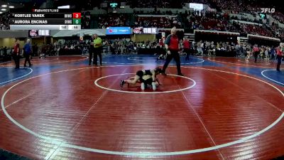 52 lbs 3rd Place Match - Kortlee Vanek, Cascade Little Guy vs Aurora Encinas, Silver Valley Wrestling Club