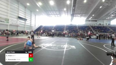 130 lbs Semifinal - Gabby Klein, No Team vs Fayme Alexander, Osoway