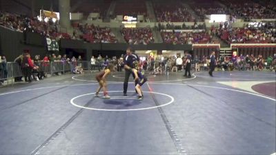 65 lbs Semifinal - Reagan Decock, Fergus Wrestling Club vs Audrina Summers, Touch Of Gold