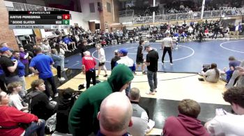 120 lbs 5th Place Match - Justus Peregrina, Coeur D`Alene High School vs Bodie Slater, Mead