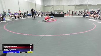 130 lbs Quarters & 1st Wb (16 Team) - Amanda Jaeger, Kansas vs Jania Dunigan, Texas Red