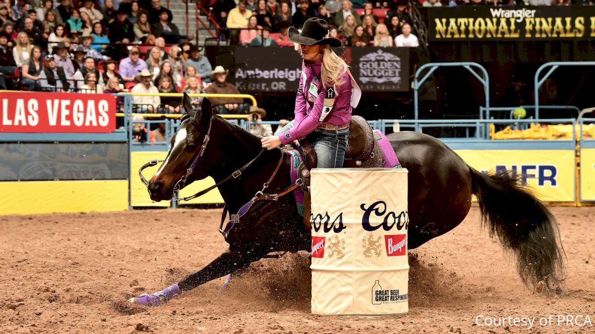 Barrel Racer Amberleigh Moore Makes a Move in Round 9