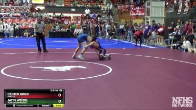 3-2-1A 126 Semifinal - Carter Krier, Oakley vs Jatin Weigel, Norton Community