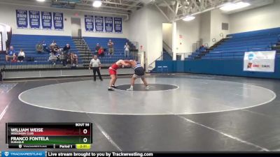 285 lbs 5th Place Match - William Weise, Wisconsin Club vs Franco Fontela, Dubuque
