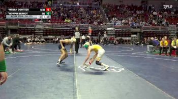 2A-120 lbs 5th Place Match - Rowan Berndt, Burlington Notre Dame vs Urijah Courter, West Marshall