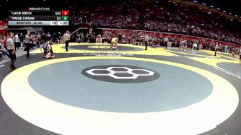 G-125 lbs Quarterfinal - Lacie Knick, G-Olen. Orange vs Paige Cowan, G-East Liverpool