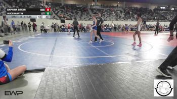 94 lbs Consi Of 16 #2 - Saphira Bryan, Warner Girls vs Alice Martin, Little Axe Women?s Wrestling