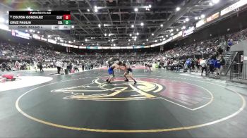 165 lbs Cons. Round 4 - Cruz Paulin, Coeur D Alene vs Colton Gonzalez, Central Catholic