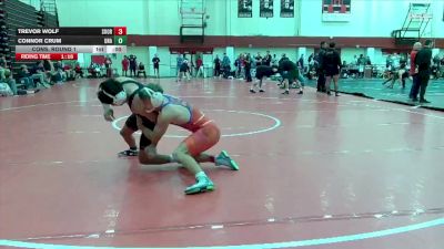 141 lbs Cons. Round 1 - Cooper Williams, Unattached vs Micah Calapiz, Simon Fraser (B.C.)