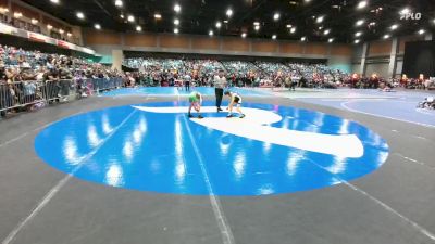 61-63 lbs Round 2 - Breyson Chamberlain, Fallon Outlaws WC vs Ledger Chapman, USA Gold