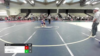 49 lbs Rr Rnd 1 - Braydon Longfellow, Washington Twp vs Levi Luke, Poquoson Bulls