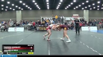 155 lbs Placement Matches (16 Team) - Madison Sandquist, Sacred Heart vs Annabelle Helm, Gannon