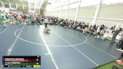 87 lbs Round 3 (4 Team) - Tytan Freeman, Idaho 1 vs Jonathan Bexfield, Sanderson Wrestling Academy