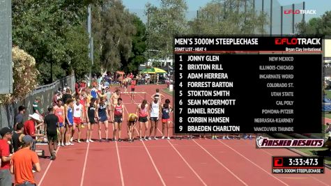 Men's 3k Steeplechase, Heat 4
