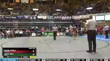 138 lbs Semifinal - Colby Hurla, Rossville vs Drew Bell, Hoxie