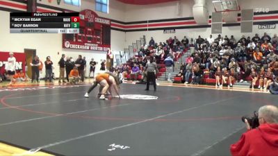 215 lbs Quarterfinal - McKyan Egan, Waukon vs Roy Barron, NH/TV