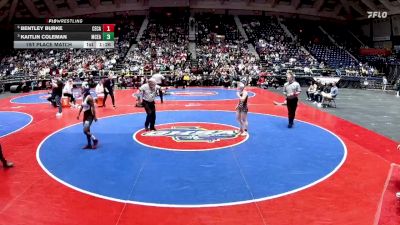 105 lbs 1st Place Match - Bentley Burke, Central (Carroll) vs Kaitlin Coleman, McEachern