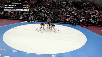 4A 130 lbs Semifinal - Brooke Deeter, WestField vs Kinley Seale, Ridgeline