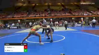 145 lbs Consolation - Cole Radenz, Gorilla Wrestling Club vs Dylan Mira, Miami Columbus HS