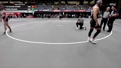 157 lbs Champ. Round 1 - Bode Wilson, Cornerstone vs 12 Cayleb Atkins, Friends