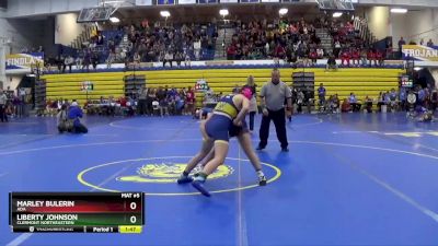 125 lbs Champ. Round 2 - Liberty Johnson, CLERMONT NORTHEASTERN vs Marley Bulerin, ADA