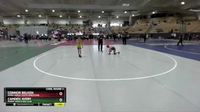 75 lbs Cons. Round 2 - Connor Belken, Hazel Green Youth Wrestling vs Camden Avery, Rabbit Wrestling Club