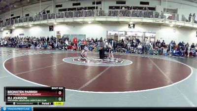 43 lbs Cons. Round 3 - Eli Johnson, Vincennes Grapplers Wrestling Club vs Bronxten Parrish, Contenders Wrestling Academy