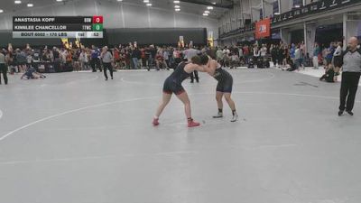 170 lbs Cons. Quarters - Anastasia Kopf, Bully Bred Wrestling vs Kinnlee Chancellor, Team Tulsa Wrestling Club