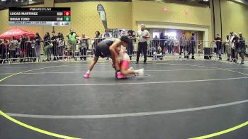 130 lbs Round Of 32 - Lucas Martinez, Regulator Wrestling vs Brian Toro, Stampede WC