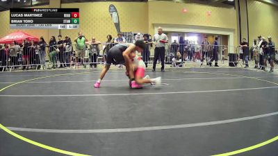 130 lbs Round Of 32 - Lucas Martinez, Regulator Wrestling vs Brian Toro, Stampede WC