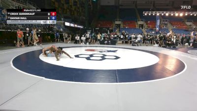 150 lbs Cons. Sub-rd Of 16 - Croix Gudenkauf, IA vs Davian Hall, IL