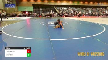 75 lbs Consi Of 8 #2 - Luke Sams, Tracy Wrestling Club vs Camden Love, Nevada Elite